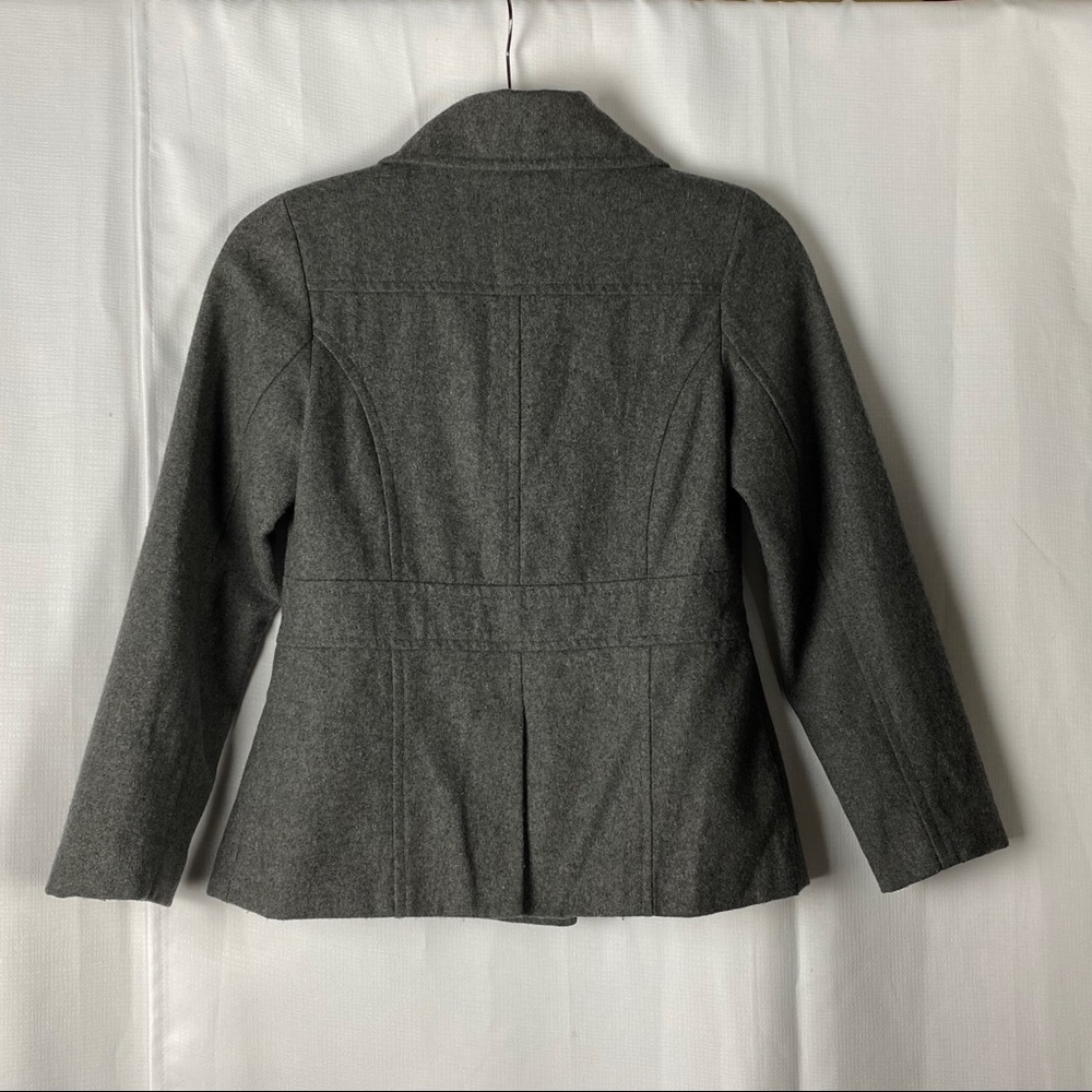 Rothschild Wool Blend Classic Dark Grey Double Breasted Coat - Picture 2 of 8